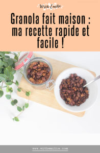 Ma recette de granola WithEmilieBlog Pinterest V2