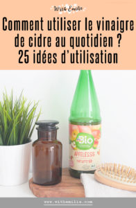 25 utilisations du vinaigre de cidre- WithEmilieBlog Pinterest