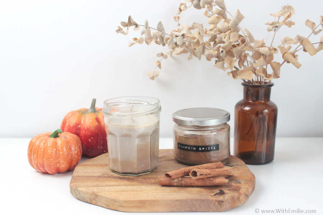 Recette de bougie végétale d'automne au pumpkin spice - WithEmilieBlog