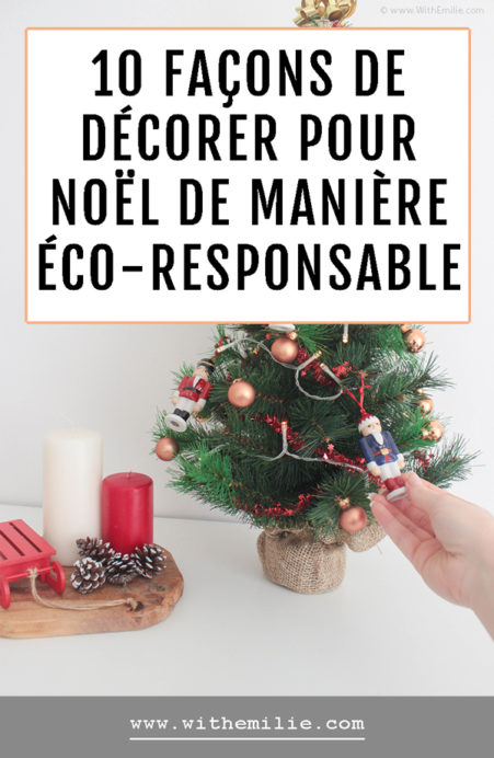 10 façons de décorer de manière éco-responsable pour Noël Pinterest