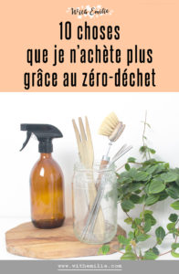 10 dépenses en moins grâce au zéro-déchet - With Emilie Blog Pinterest