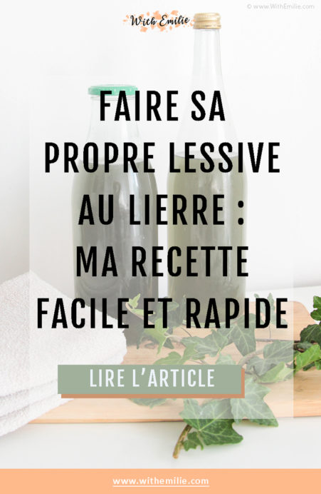 Recette lessive au lierre With Emilie Blog Pinterest