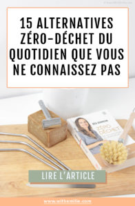 15 choses qui ont une alternative réutilisable que vous ne connaissez pas- WithEmilieBlog Pinterest