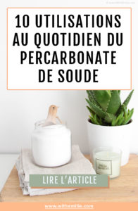 10 utilisations du percarbonate de soude Pinterest