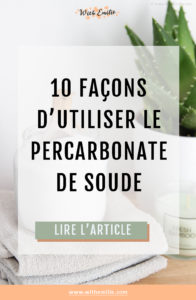 10 utilisations du percarbonate de soude Pinterest