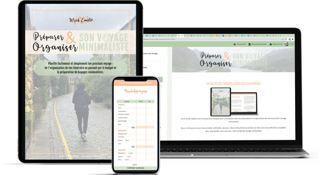 Atelier Préparer & organiser son voyage minimaliste