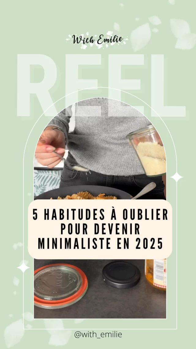 Les habitudes que tu dois oublier 👇🏻
La majorité d’entre nous se concentre sur ce que l’ont doit apprendre pour changer nos habitudes de vie. Mais parfois, ce qui fait la plus grosse différence c’est d’apprendre à oublier les mauvaises habitudes que l’on peut avoir ! 
❌  Passer son temps libre à se balader dans les centre commerciaux (rien de pire pour être tentée et dépenser inutilement ton budget déjà serré)
❌  Accepter tous les cadeaux gratuits (stylos, carnets et autres objets publicitaires) qui vont t’encombrer et que tu devrai désencombrer à un moment donné …
❌ Attendre « le bon moment » pour désencombrer et te séparer de ce qui fait déborder tes placards et tiroirs (spoiler : le ménage de printemps peut se faire toute l’année !)
❌  Acheter à chaque nouvelle tendance sur les réseaux sociaux (non tu n’as pas besoin d’une routine beauté avec 4 sérums différents ni du dernier gadget pour cuisiner) 
❌ Ne pas avoir de routine mensuelle simple mais efficace pour suivre tes dépenses, ton budget, tes objectifs minimalistes et/ou de désencombrement ou encore d’épargne ! 
👀 Si toi aussi tu veux une organisation claire, efficace et minimaliste
📒 Commente « PLANNER » sous ce post et je t’enverrai toutes les infos pour rejoindre l’atelier et adopter ton planner minimaliste ! 👇🏻
________________________________
🙋🏻‍♀️ Hello, moi c’est Emilie
Et je suis Coach Simplicité ✨🌿
-
🎙Mon podcast : Une vie plus simple
🗓️ Atelier & planner « J’organise mon année minimaliste »
💻 Programme en ligne : La Méthode SIMPLE
📙 Ebook de recettes « Réaliser soi-même tous ses produits du quotidien »
🔗 RDV sur mon profil 👉🏻 @with_emilie
_____________________________