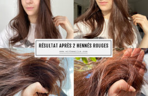 Avant après Ma coloration rouge au henné - WithEmilieBlog