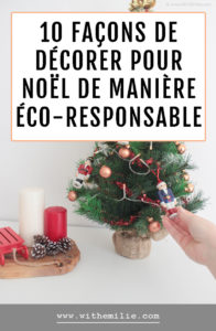 10 façons de décorer de manière éco-responsable pour Noël Pinterest
