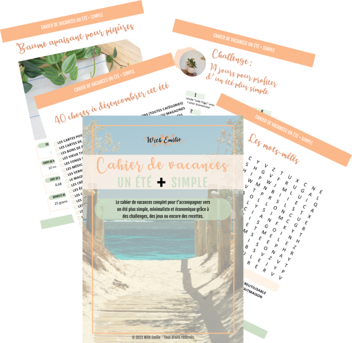 cahier de vacances With Emilie